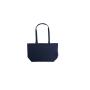 SHOPPING BAG WITH GUSSET, NAVY, One size, NEUTRAL