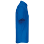 Overhemd in onderhoudsvriendelijk polykatoen-popeline korte mouwen heren Light Royal Blue XS