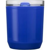 Hudson 180 ml dubbelwandige beker van gerecycled plastic - Blauw