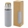 Thor 660 ml glazen fles met hoes van neopreen - Grijs