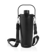 Avira Ayala RCS R-RVS duosip afsluitbare crossbody tumbler, zwart