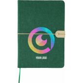 Gerecycled vilt notitieboek (A5) Dario zwart