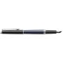 Waterman Hemisphere vulpen met kleurblokken en palladium afwerking (blauwe inkt) - Blauw/Zwart