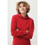 IQONIQ Yengo recycled katoen hoodie met steekzakken, rood (L)