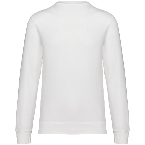 Ecologische uniseks sweater met ronde hals French Terry Washed Ivory S Ecologische uniseks sweater met ronde hals French Terry Washed Ivory S