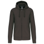 Hooded Sweater Met Rits Dark Grey 3XL