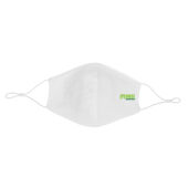 Herbruikbaar 2 laags katoenen gezichtsmasker, wit