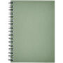 Desk-Mate® A6 recycled colour spiral notebook - Light green