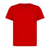 Iqoniq Koli kids lichtgewicht gerecycled katoen t-shirt, rood (5-6 y)