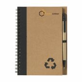 RecycleNote-L notitieboek - zwart