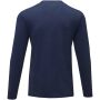 Ponoka biologisch heren t-shirt met lange mouwen - Marineblauw - XS