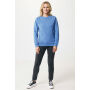 Iqoniq Denali gerecycled katoen sweater ongeverfd, heather blue (XXS)