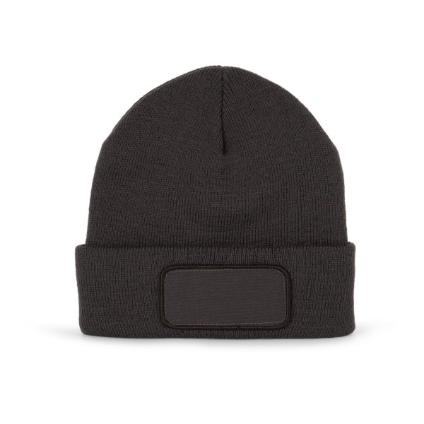 Bonnet avec patch et doublure Thinsulate™ Dark Grey One Size Bonnet avec patch et doublure Thinsulate™ Dark Grey One Size