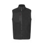 Bonded fleece vest - Black, 3XL