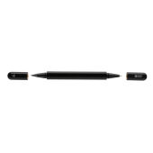 Swiss Peak Storm RCS gerecycled aluminium duo pen, zwart