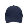 5 Panel Sandwich Cap navy/white