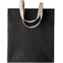 100% Natuurlijke Jute Tas black/black one size
