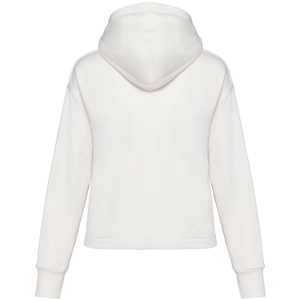 Ecologische sweatvest met capuchon French Terry Ivory XS Ecologische sweatvest met capuchon French Terry Ivory XS