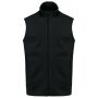 Ecologische uniseks bodywarmer van microfleece black XS
