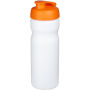 Baseline® Plus 650 ml sportfles met kanteldeksel - Wit/Oranje