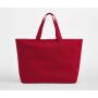 OVERSIZED HEAVY DUTY CANVAS TOTE BAG, SCARLET RED, One size, WESTFORD MILL