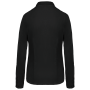 Damesblouse in popeline met lange mouwen Black M