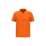 Herenpolo met korte mouwen en contrasterende bies Orange / White XL