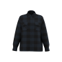 Duurzaam gewatteerd geruit overhemdjack voor heren Navy Blue / Black Checked 3XL Duurzaam gewatteerd geruit overhemdjack voor heren Navy Blue / Black Checked 3XL