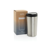 Avira Alix RCS recycled staal klik beker 400ML, zilver