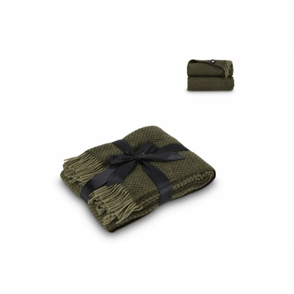 Sagaform Ulli dot 100% New Zeeland Wollen deken - Donker Groen Sagaform Ulli dot 100% New Zeeland Wollen deken - Donker Groen