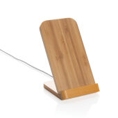 Bamboe 5W draadloze oplaadstandaard, bruin