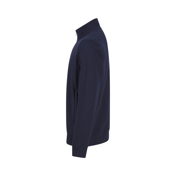 Unisex-Sweatshirt mit Reißverschlusskragen Navy XS Unisex-Sweatshirt mit Reißverschlusskragen Navy XS