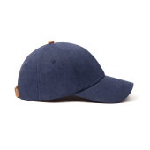 VINGA Bosler AWARE™ recycled canvas cap, donkerblauw