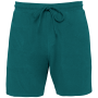 Ecologische badstof herenshort Peacock Green XS