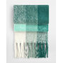 Fluffy Check Scarf - Green Check - One Size Fluffy Check Scarf - Green Check - One Size