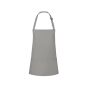 SHORT BIB APRON BASIC WITH BUCKLE AND POCKET, BASALT GREY, One size, KARLOWSKY