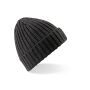 CHUNKY RIBBED BEANIE, CHARCOAL, One size, BEECHFIELD