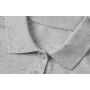 Poloshirt | biologisch kantoen| dames - Lichtgrijs gemêleerd, S