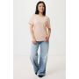 IQONIQ Yala dames lichtgewicht gerecycled katoen t-shirt, peach nectar (L)