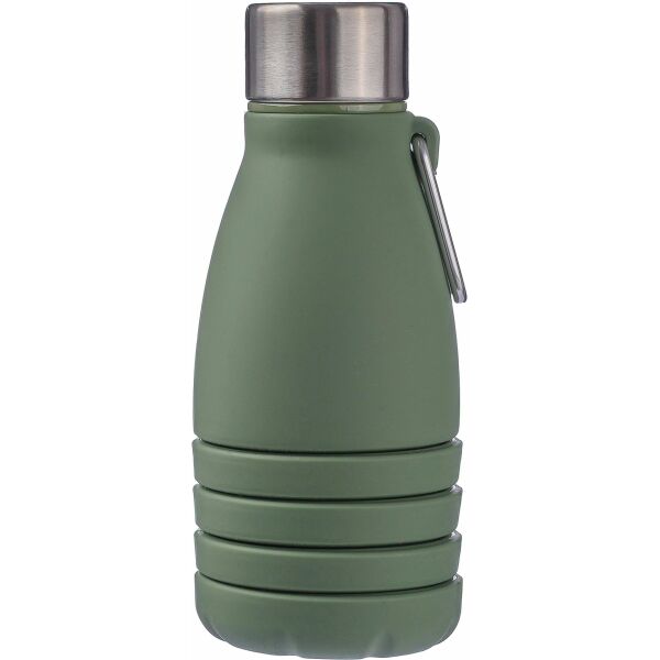 Siliconen opvouwbare drinkfles Erin 550 ml groen Siliconen opvouwbare drinkfles Erin 550 ml groen