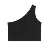 Asymmetrische top voor dames Black XS