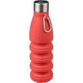 Siliconen opvouwbare drinkfles Erin 550 ml rood