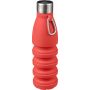 Siliconen opvouwbare drinkfles Erin 550 ml rood
