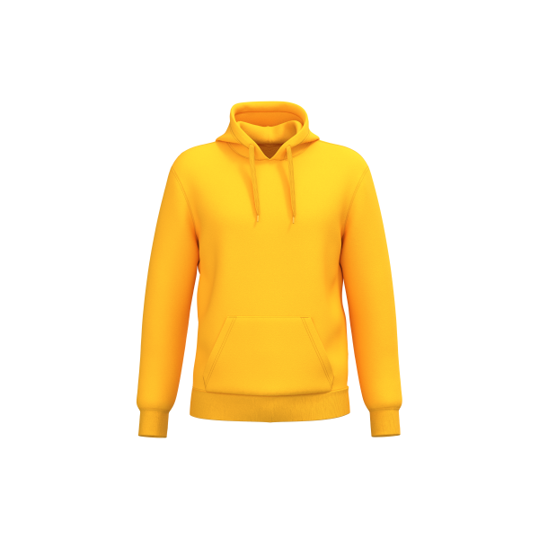 Gerecyclede uniseks sweater met capuchon Yellow XL Gerecyclede uniseks sweater met capuchon Yellow XL