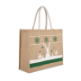 Shopper met kerstmotieven Natural / White One Size