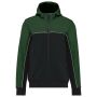 3-laags unisex softshelljas in twee kleuren Black / Forest Green XS
