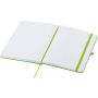 Spectrum A5 recycled hard cover notebook - Lime green