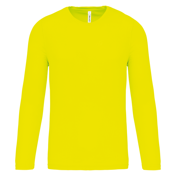T-shirt de sport manches longues homme Fluorescent Yellow XXL T-shirt de sport manches longues homme Fluorescent Yellow XXL