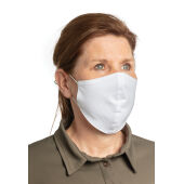 Herbruikbaar 2 laags katoenen gezichtsmasker, wit