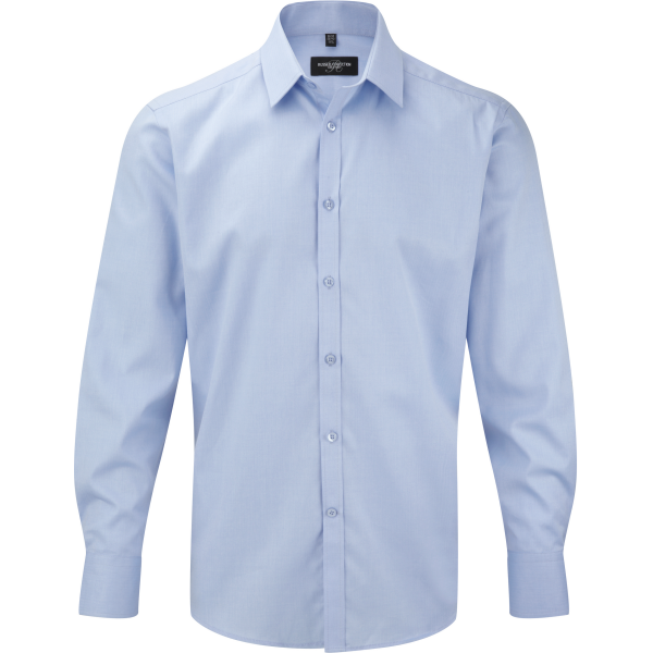 Men's Long Sleeve Herringbone Shirt Men's Long Sleeve Herringbone Shirt